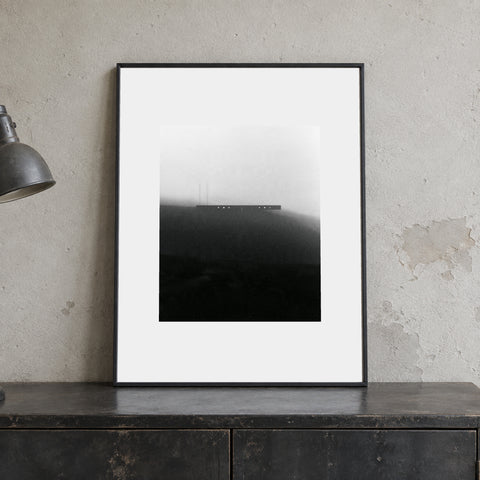 Span Print, 30 × 40 cm paper with centered artwork and border, second framed leaning view. Frame shown for display only.