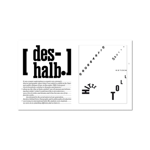 Typography: My Way to Typography / Wege zur Typographie
