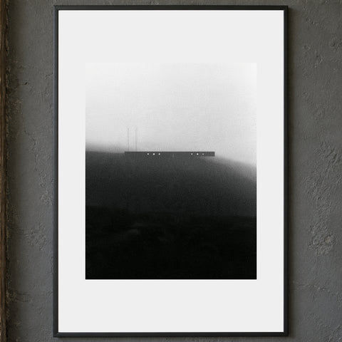 Span Print, A4: 21 × 29.7 cm paper with centered artwork and border, close framed view. Frame shown for display only.